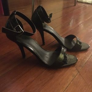 Black Ankle Strap Heels